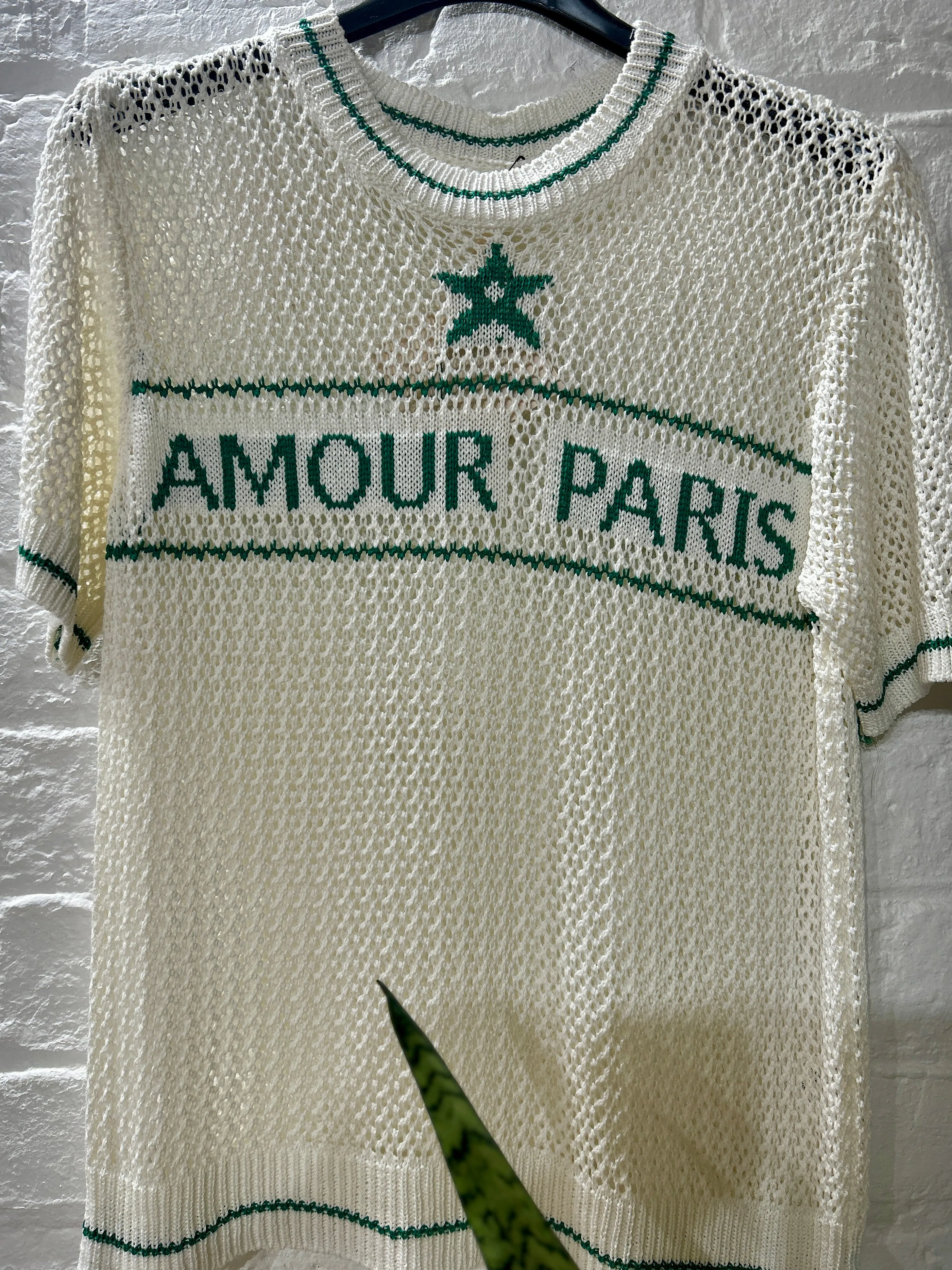 The Amour Paris Summer Net Short Sleeve Jumper