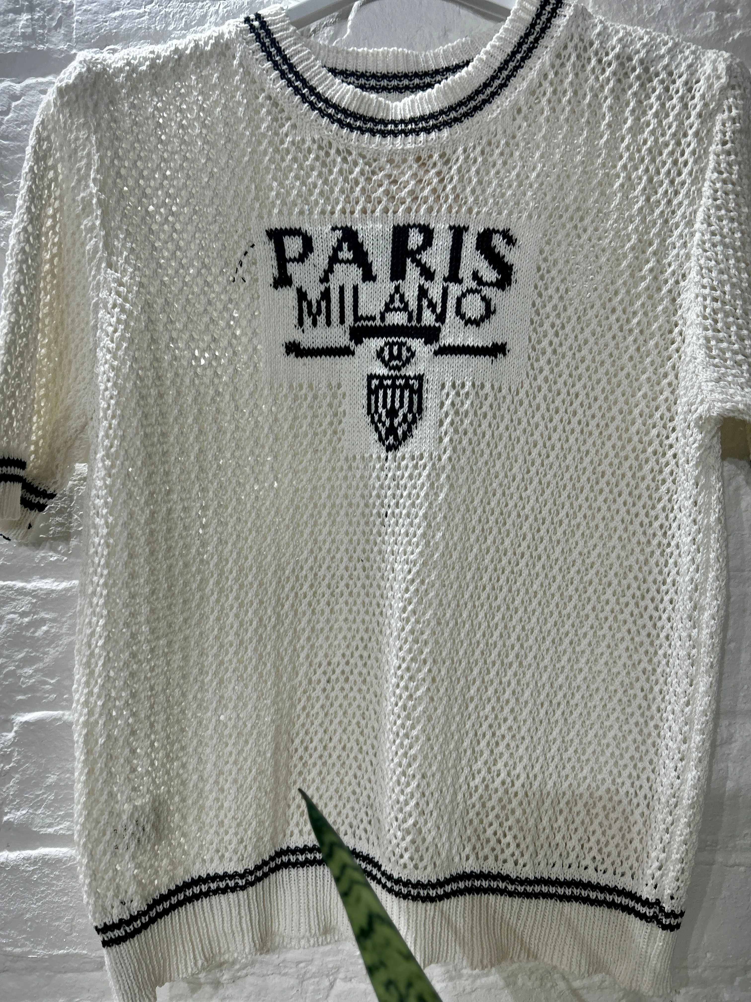 The Amour Paris Summer Net Short Sleeve Jumper