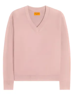 The V in Silk/Linen in Powder