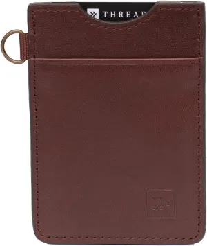 Thread Wallets Ultra Slim Minimalist Card Holder Wallet (Chocolate)