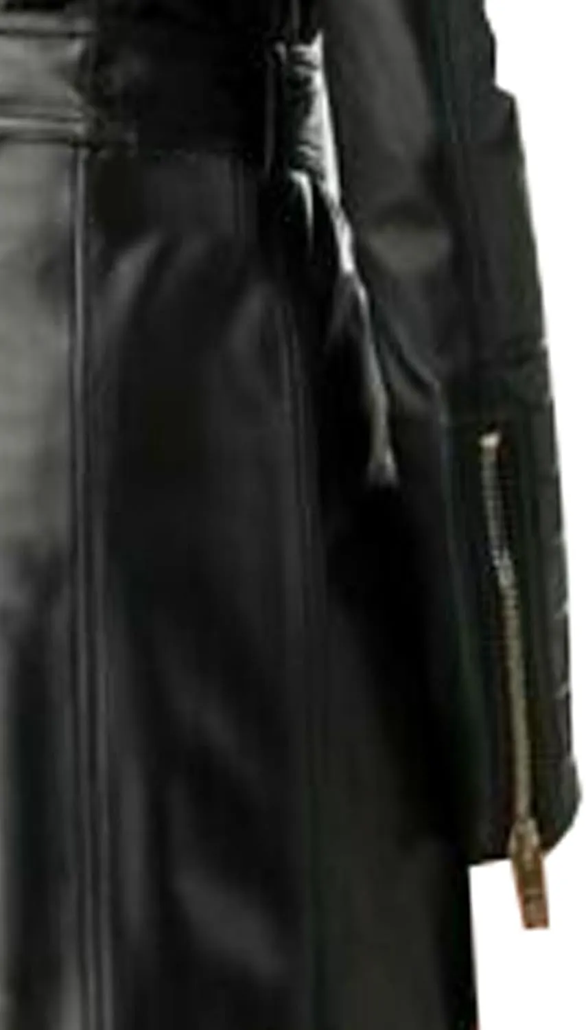 VearFit Women's Real Leather Trench Coat  Timeless Style & All-Weather Elegance