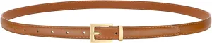 VONMELLI Leather Thin Belts for Women, Fashion Women's Skinny Belts Thin Ladies Belts for Jeans Dress Pants