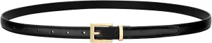VONMELLI Leather Thin Belts for Women, Fashion Women's Skinny Belts Thin Ladies Belts for Jeans Dress Pants