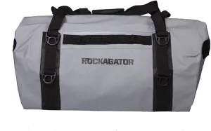 Waterproof Duffle Bag for Travel and Camping with Roll-Top Closure, Durable, All-Weather, and Versatile Dry Bag - Rockagator Mammoth Series (90 Liter, Grey/Black)