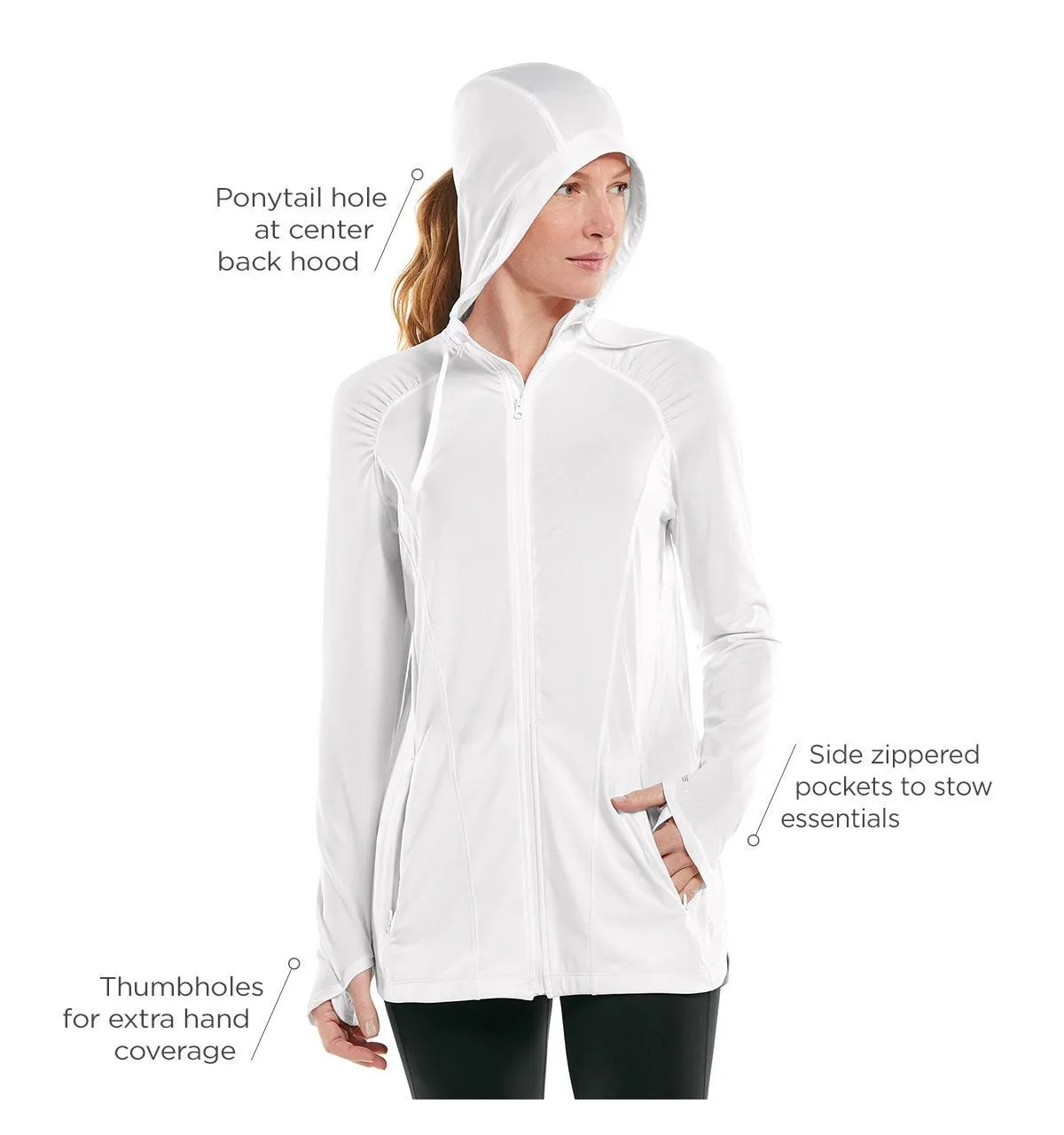 Women's Astir Full-Zip Jacket | White