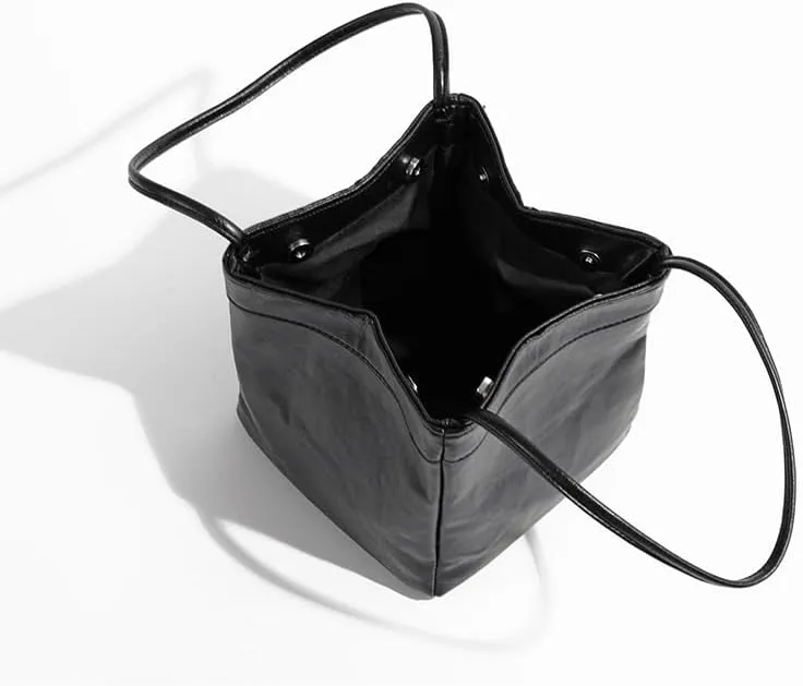 Women's Fashionable Multi-Purpose Casual Small Square Bag, Bucket Bag, Niche Minimalist Armpit Handbag.