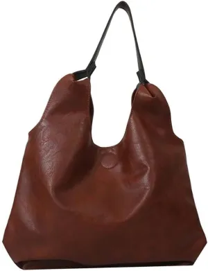 Women's Handbag Retro Solid Color Casual Minimalist PU Single Shoulder Underarm Tote Bags