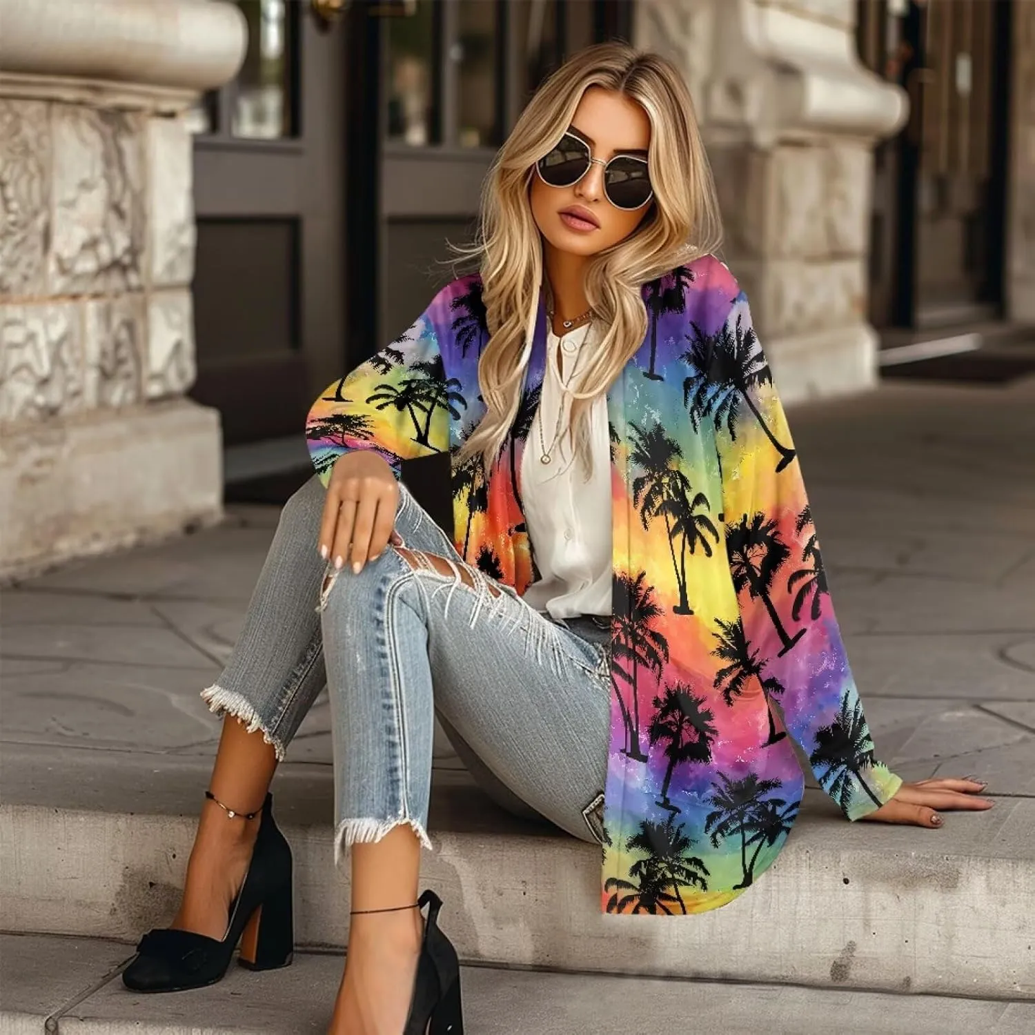 Women's Lightweight Cardigans with Pockets Trendy Long Sleeve Open Front Cardigan Casual Tops Jackets Fall Oufits S-2XL