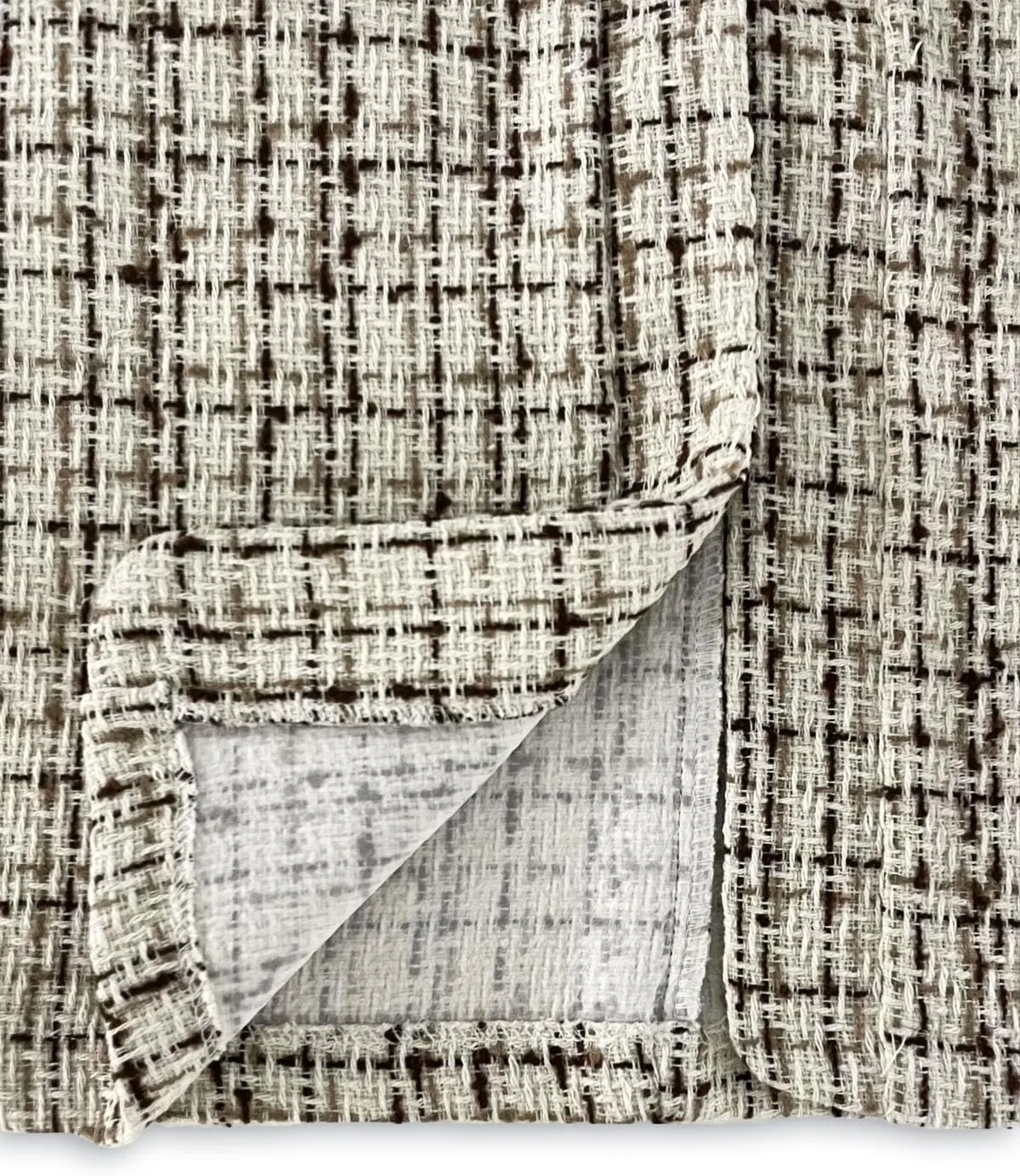 Womens Tweed Open Front Blazers Fitted Jacket Dressy Casual Notch Collar Overcoat Plaid Coat Office Outfits Outwear for Women